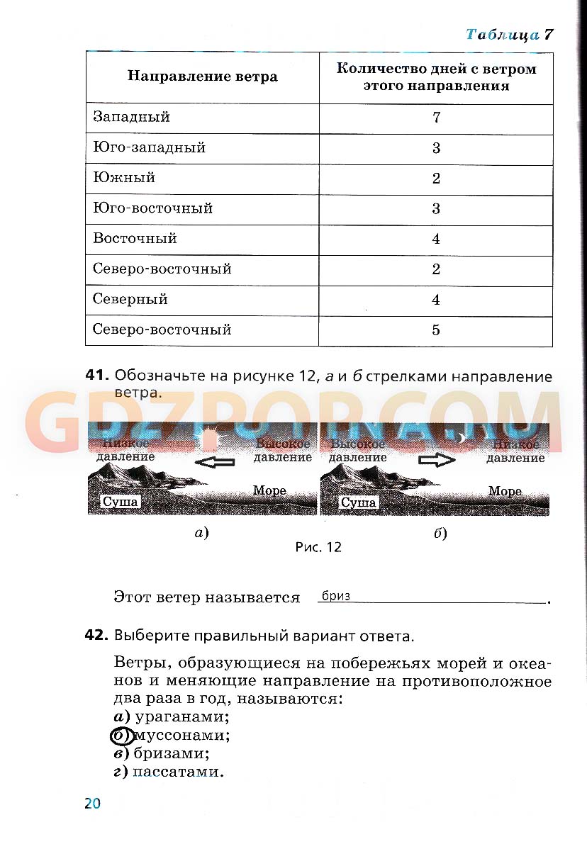 ГДЗ ГДЗ по географии 6 класс рабочая тетрадь Дронов Савельева Ответы