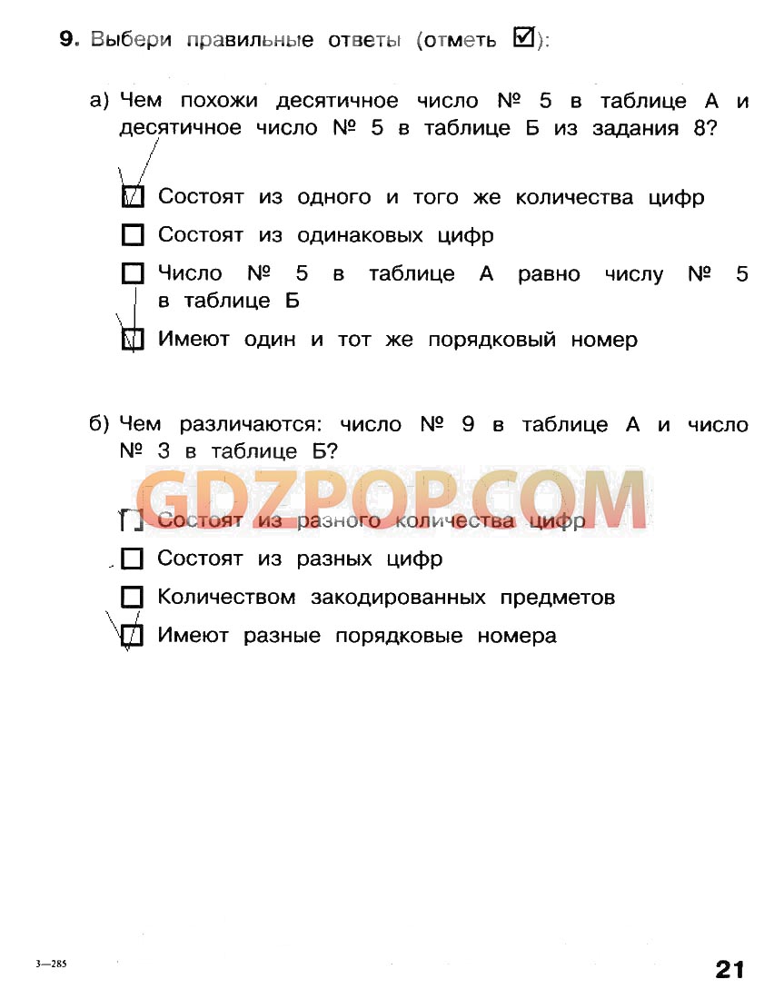 ГДЗ ГДЗ решебник по информатике 2 класс рабочая тетрадь Матвеева Ответы