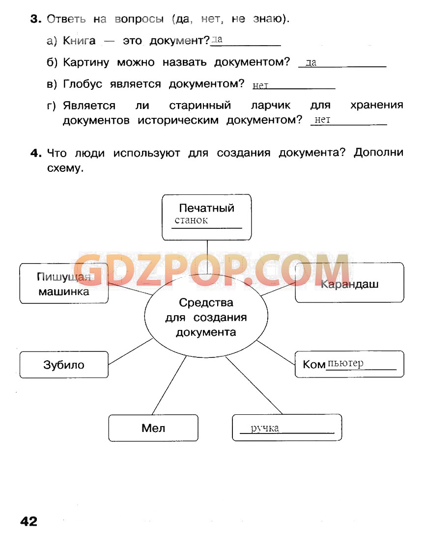 ГДЗ ГДЗ решебник по информатике 2 класс рабочая тетрадь Матвеева Ответы