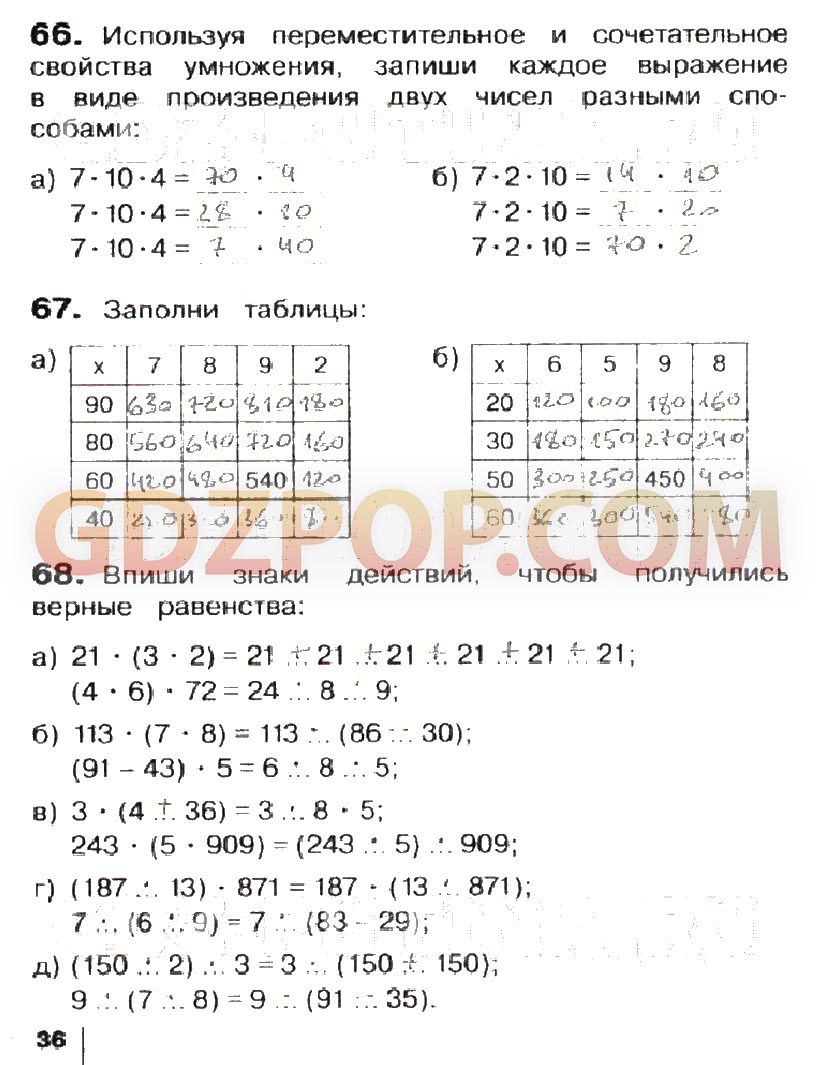 ГДЗ ГДЗ решебник по математике 3 класс рабочая тетрадь Истомина Редько  Ответы